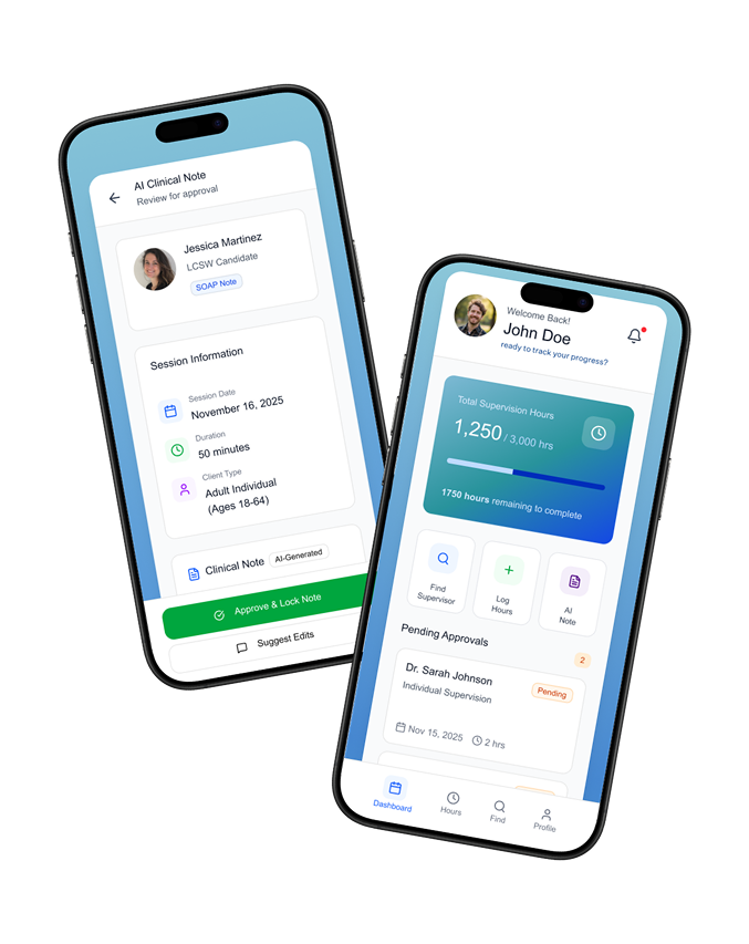 Supervaise App Mockups